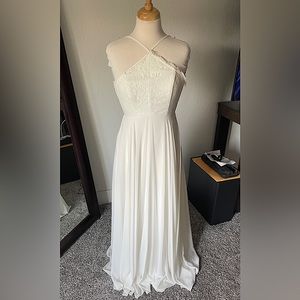 White Bridal Maxi Dress